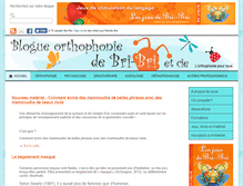 Tablet Screenshot of blogorthophonie.com